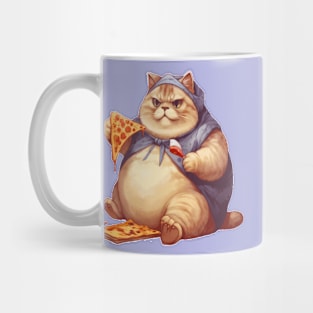 CAT WITH PIZZA Mug